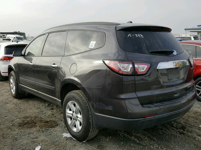 1GNKRFED4DJ217510 - 2013 CHEVROLET TRAVERSE L GRAY photo 3