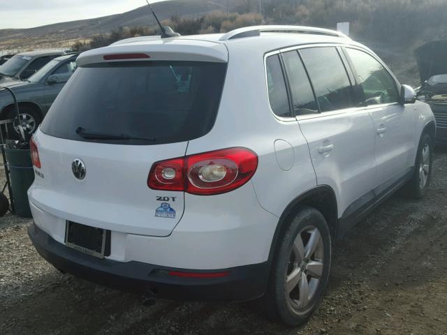 WVGAV7AX6AW531983 - 2010 VOLKSWAGEN TIGUAN S WHITE photo 4