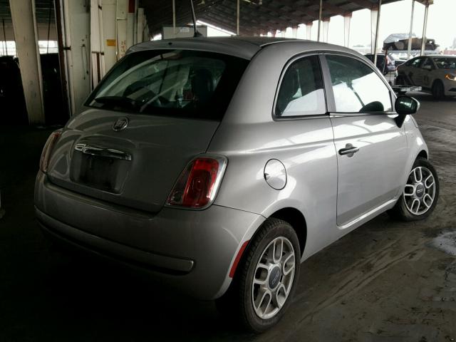 3C3CFFAR5CT124157 - 2012 FIAT 500 POP SILVER photo 4