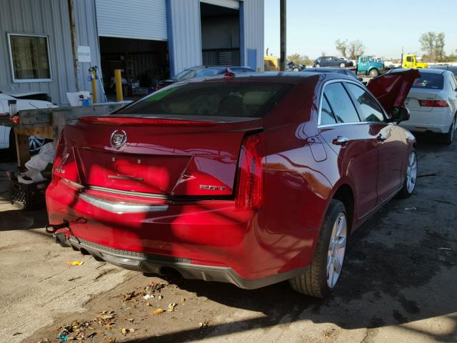 1G6AA5RX1E0174782 - 2014 CADILLAC ATS RED photo 4