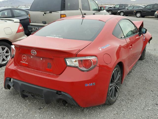 JF1ZNAA1XD1717100 - 2013 TOYOTA SCION FR-S RED photo 4