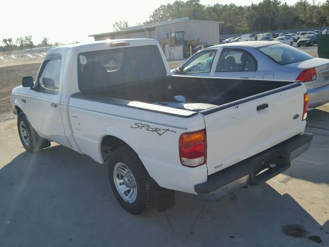 1FTYR10VXXUB14455 - 1999 FORD RANGER WHITE photo 3