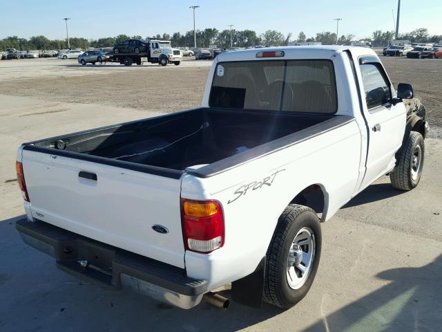 1FTYR10VXXUB14455 - 1999 FORD RANGER WHITE photo 4