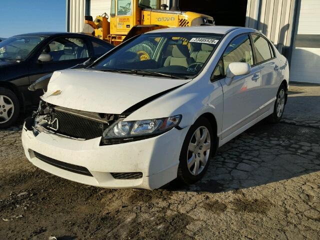 2HGFA1F5XAH522875 - 2010 HONDA CIVIC LX WHITE photo 2