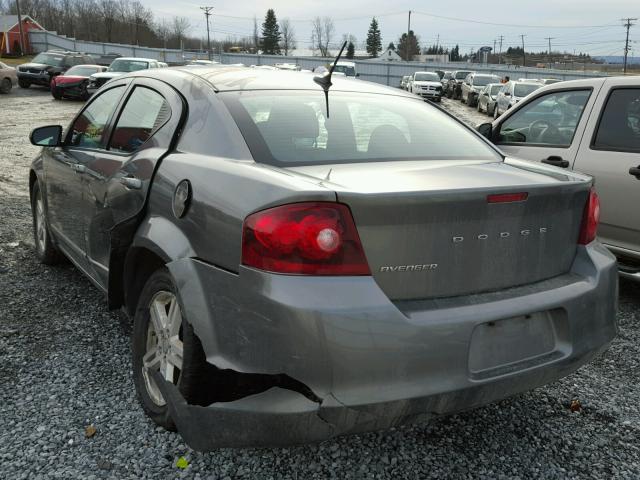 1C3CDZCB0CN156635 - 2012 DODGE AVENGER SX GRAY photo 3