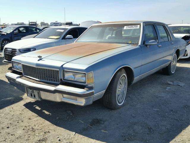 1G1BN51EXKR186607 - 1989 CHEVROLET CAPRICE CL BLUE photo 2