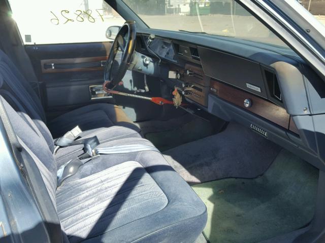 1G1BN51EXKR186607 - 1989 CHEVROLET CAPRICE CL Mavi fotoğraf 5