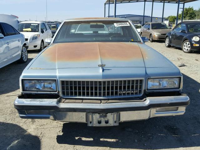 1G1BN51EXKR186607 - 1989 CHEVROLET CAPRICE CL Mavi fotoğraf 9