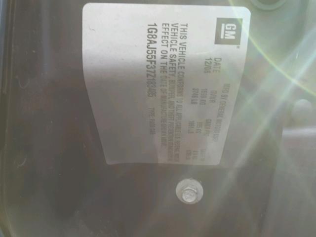 1G8AJ55F37Z183485 - 2007 SATURN ION LEVEL 蓝色 照片 10