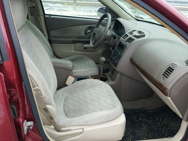 1G1ZT54865F254563 - 2005 CHEVROLET MALIBU LS MAROON photo 5
