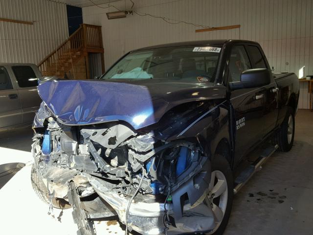 1C6RR7GP9DS659513 - 2013 RAM 1500 SLT BLUE photo 2