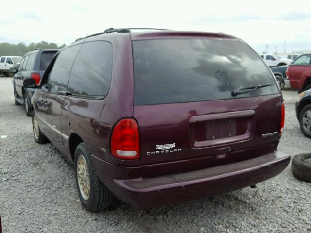 1C4GP64L5WB542502 - 1998 CHRYSLER TOWN & COU MAROON photo 3