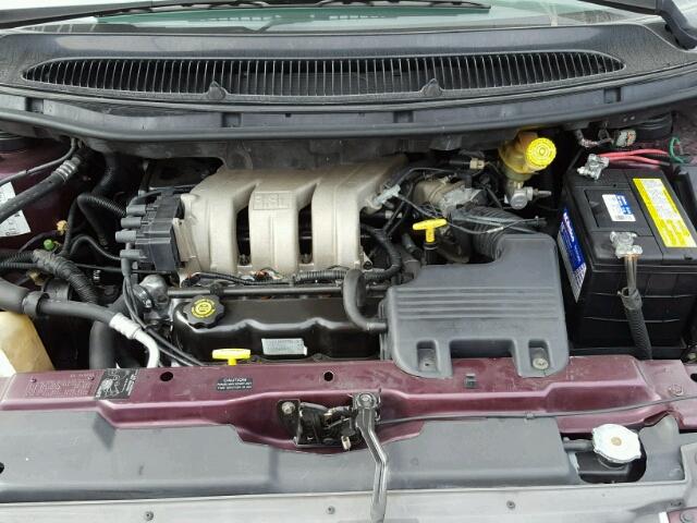 1C4GP64L5WB542502 - 1998 CHRYSLER TOWN & COU MAROON photo 7