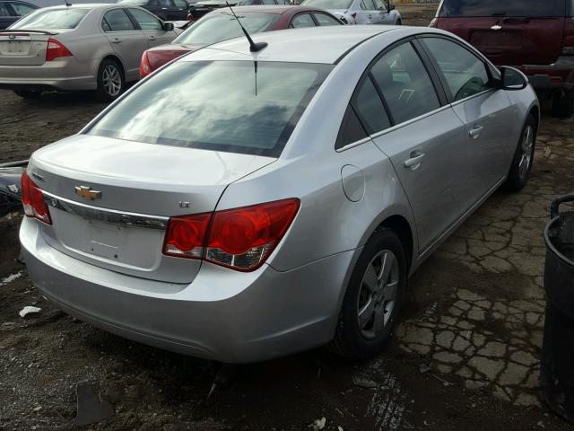 1G1PF5S99B7102969 - 2011 CHEVROLET CRUZE LT SILVER photo 4