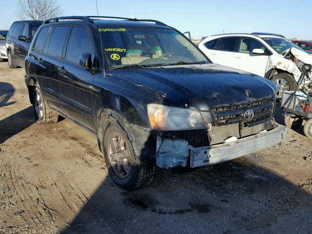 JTEEP21AX50113817 - 2005 TOYOTA HIGHLANDER BLACK photo 1