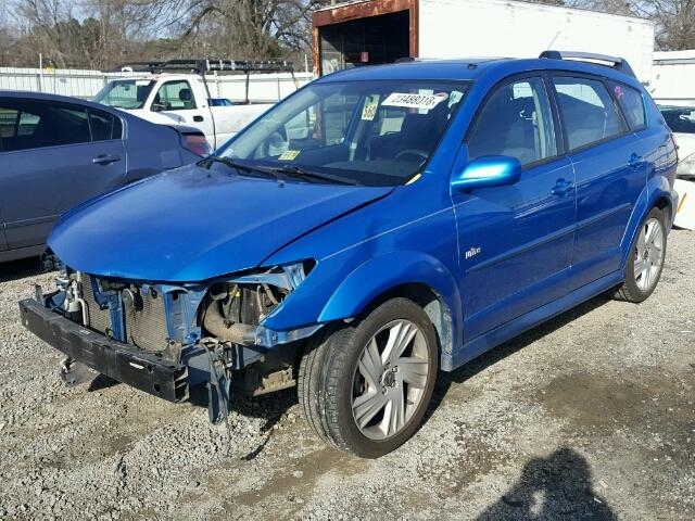 5Y2SL65878Z403160 - 2008 PONTIAC VIBE BLUE photo 2