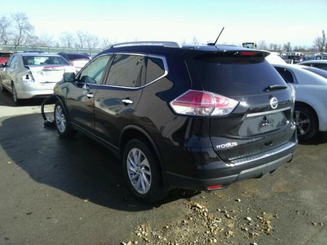 5N1AT2MV4FC827936 - 2015 NISSAN ROGUE S BLACK photo 3