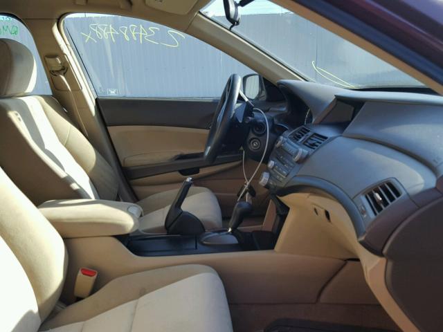 1HGCP26489A067372 - 2009 HONDA ACCORD LXP RED photo 5