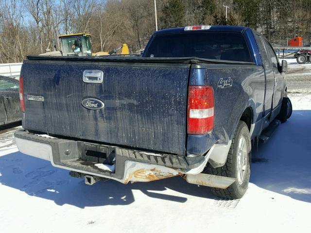 1FTPX14V08FA92273 - 2008 FORD F150 BLUE photo 4