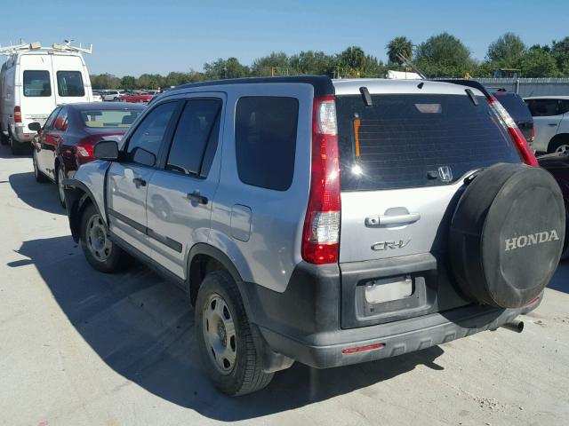 SHSRD685X6U401847 - 2006 HONDA CR-V LX SILVER photo 3