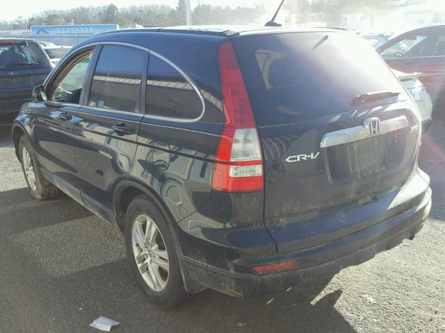 5J6RE4H79AL033574 - 2010 HONDA CR-V EXL BLACK photo 3