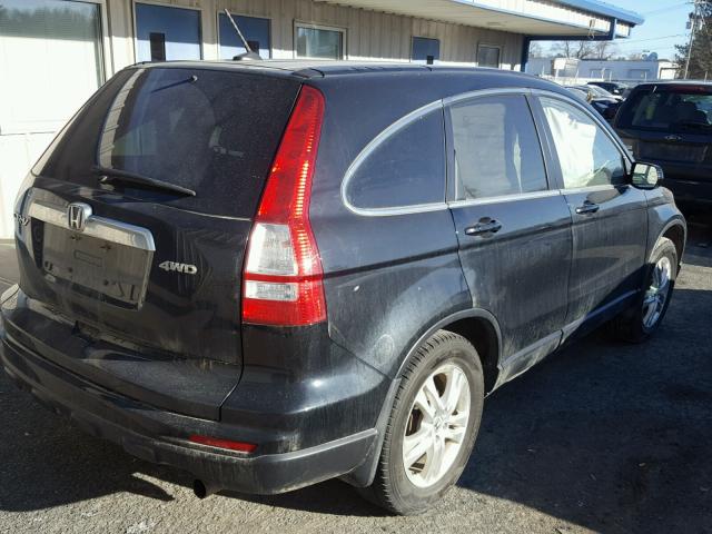 5J6RE4H79AL033574 - 2010 HONDA CR-V EXL BLACK photo 4