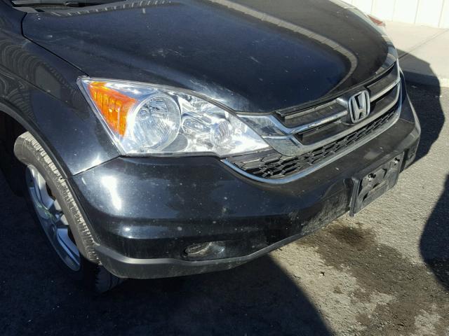 5J6RE4H79AL033574 - 2010 HONDA CR-V EXL BLACK photo 9