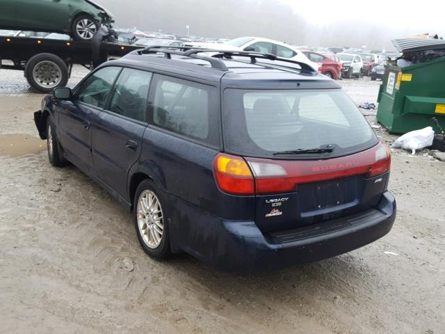 4S3BH635737304658 - 2003 SUBARU LEGACY L BLUE photo 3