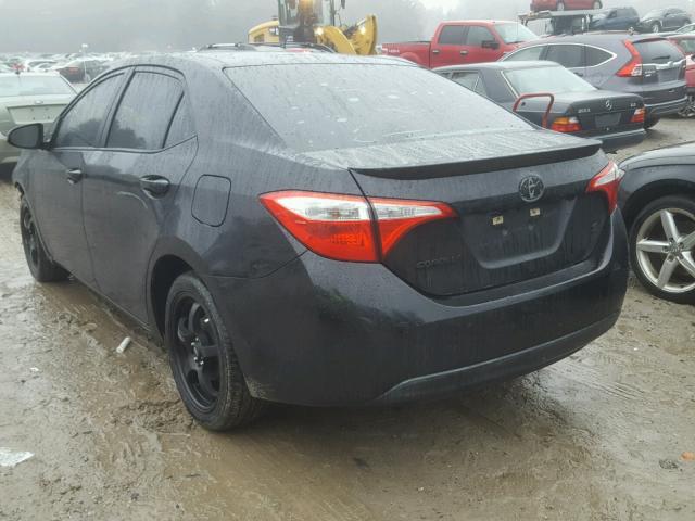 5YFBURHE6FP224082 - 2015 TOYOTA COROLLA L BLACK photo 3