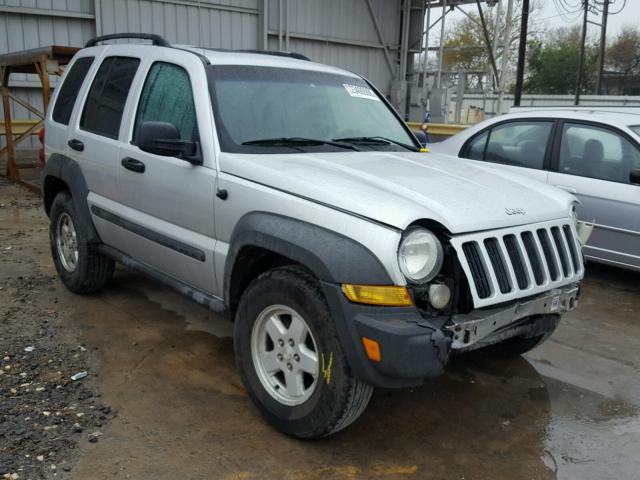 1J4GK48K56W158761 - 2006 JEEP LIBERTY SP SILVER photo 1