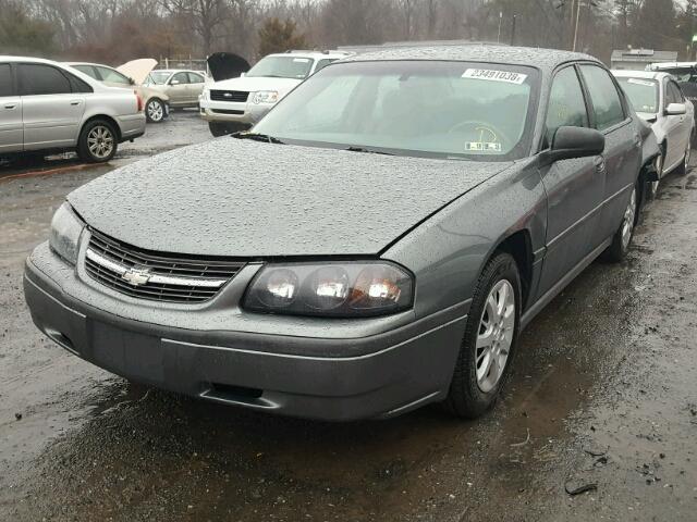 2G1WF52E359197945 - 2005 CHEVROLET IMPALA GRAY photo 2