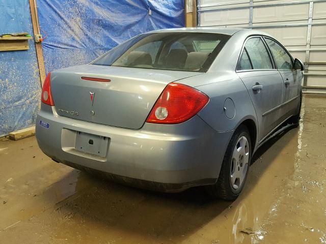 1G2ZF57B984215654 - 2008 PONTIAC G6 VALUE L SILVER photo 4