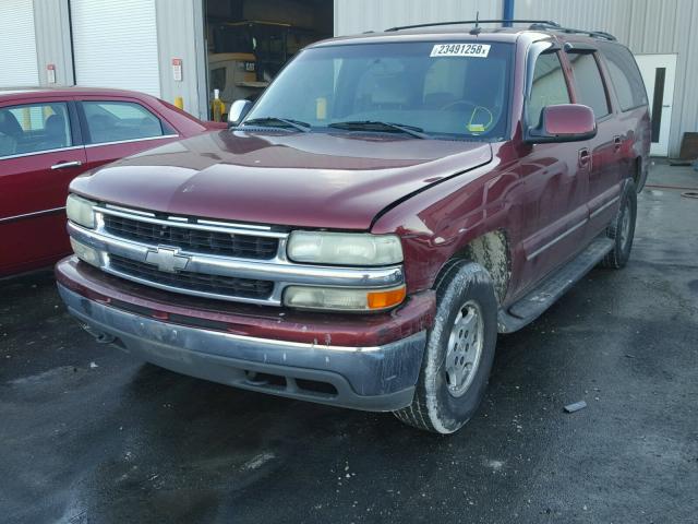 1GNFK16Z12J281570 - 2002 CHEVROLET SUBURBAN K RED photo 2