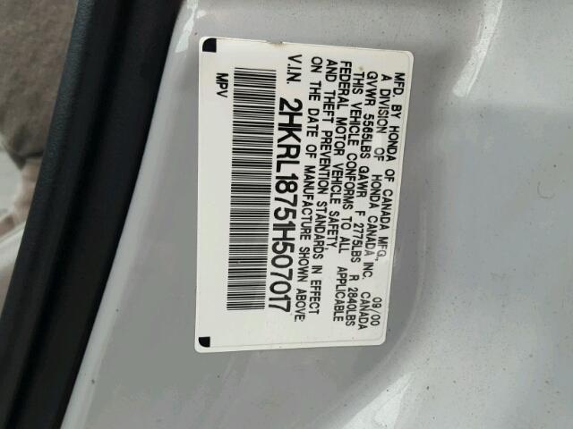 2HKRL18751H507017 - 2001 HONDA ODYSSEY EX SILVER photo 10