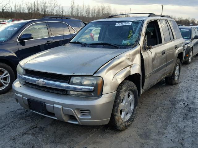 1GNDT13SX32363644 - 2003 CHEVROLET TRAILBLAZE TAN photo 2