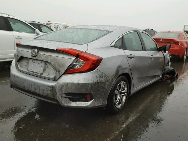 19XFC2F50GE239565 - 2016 HONDA CIVIC LX GRAY photo 4