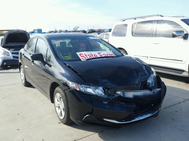 19XFB2F50EE062676 - 2014 HONDA CIVIC LX BLACK photo 1