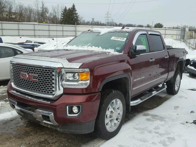 1GT12UEG9GF257533 - 2016 GMC SIERRA K25 MAROON photo 2