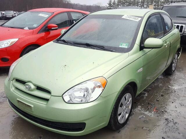 KMHCM3AC6AU156254 - 2010 HYUNDAI ACCENT BLU GREEN photo 2