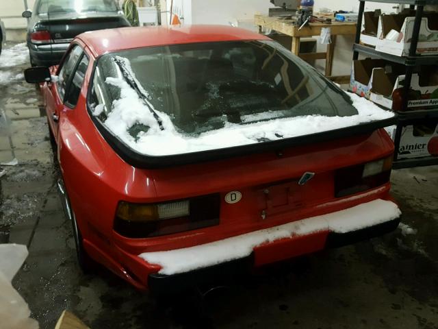 WP0AA0943EN450713 - 1984 PORSCHE 944 RED photo 3