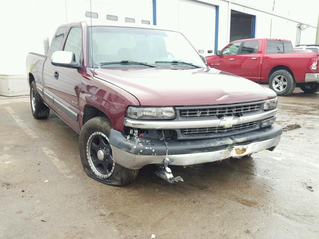 2GCEC19T011391625 - 2001 CHEVROLET SILVERADO BURGUNDY photo 1