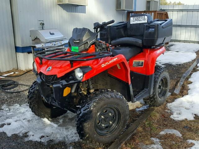 3JBLGAT25GJ003709 - 2016 CAN-AM OUTLANDER RED photo 2