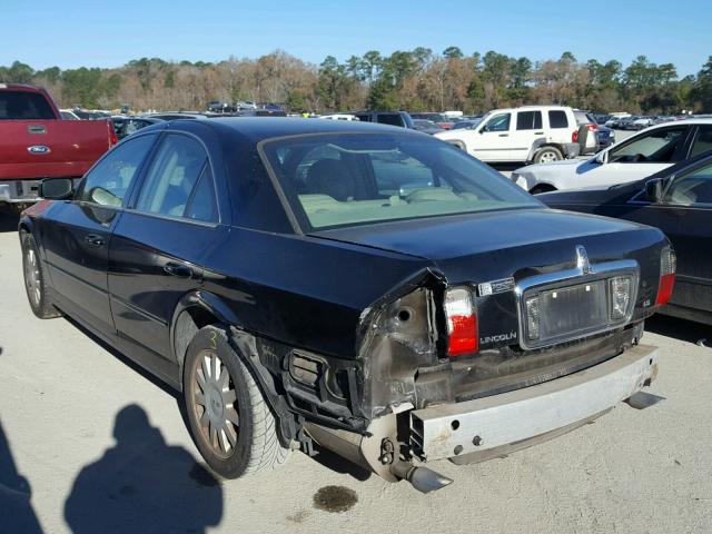 1LNHM86S24Y603095 - 2004 LINCOLN LS BLACK photo 3