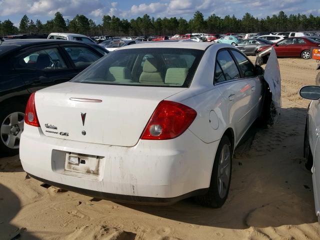 1G2ZG58B774275314 - 2007 PONTIAC G6 BASE WHITE photo 4