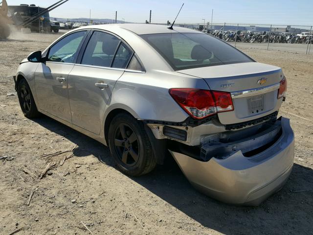 1G1PK5SB7E7169878 - 2014 CHEVROLET CRUZE LT SILVER photo 3