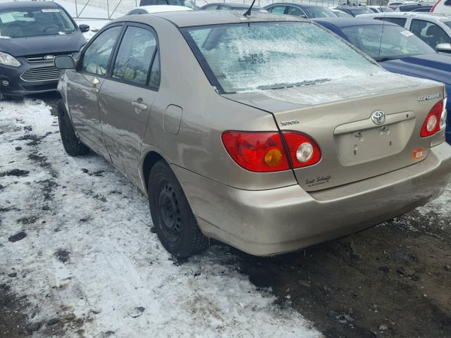 2T1BR32E34C310745 - 2004 TOYOTA COROLLA CE BEIGE photo 3