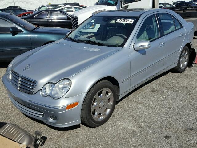 WDBRF54H86A873676 - 2006 MERCEDES-BENZ C GENERATI SILVER photo 2