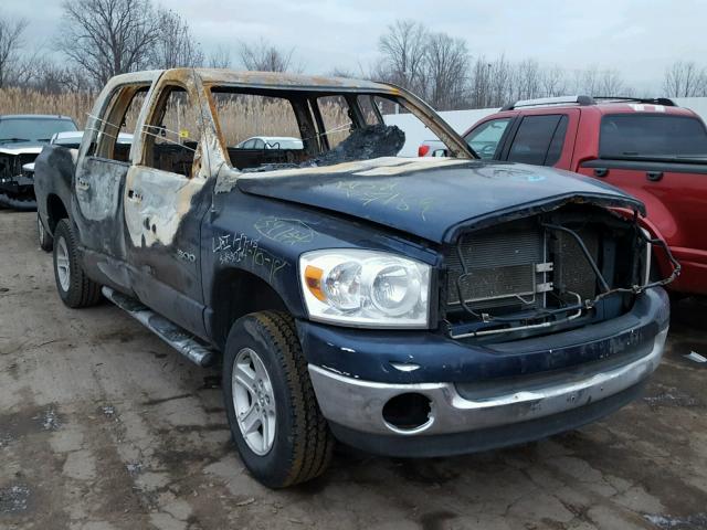 1D7HU18P07J627189 - 2007 DODGE RAM 1500 S BLUE photo 1