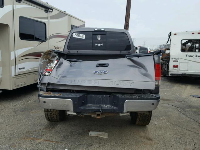 1FTSW21R08EB89053 - 2008 FORD F250 SUPER GRAY photo 6