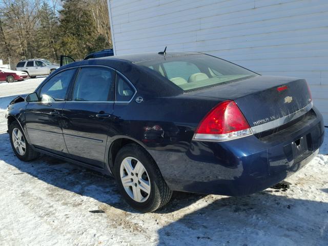 2G1WB58K789163519 - 2008 CHEVROLET IMPALA LS BLUE photo 3